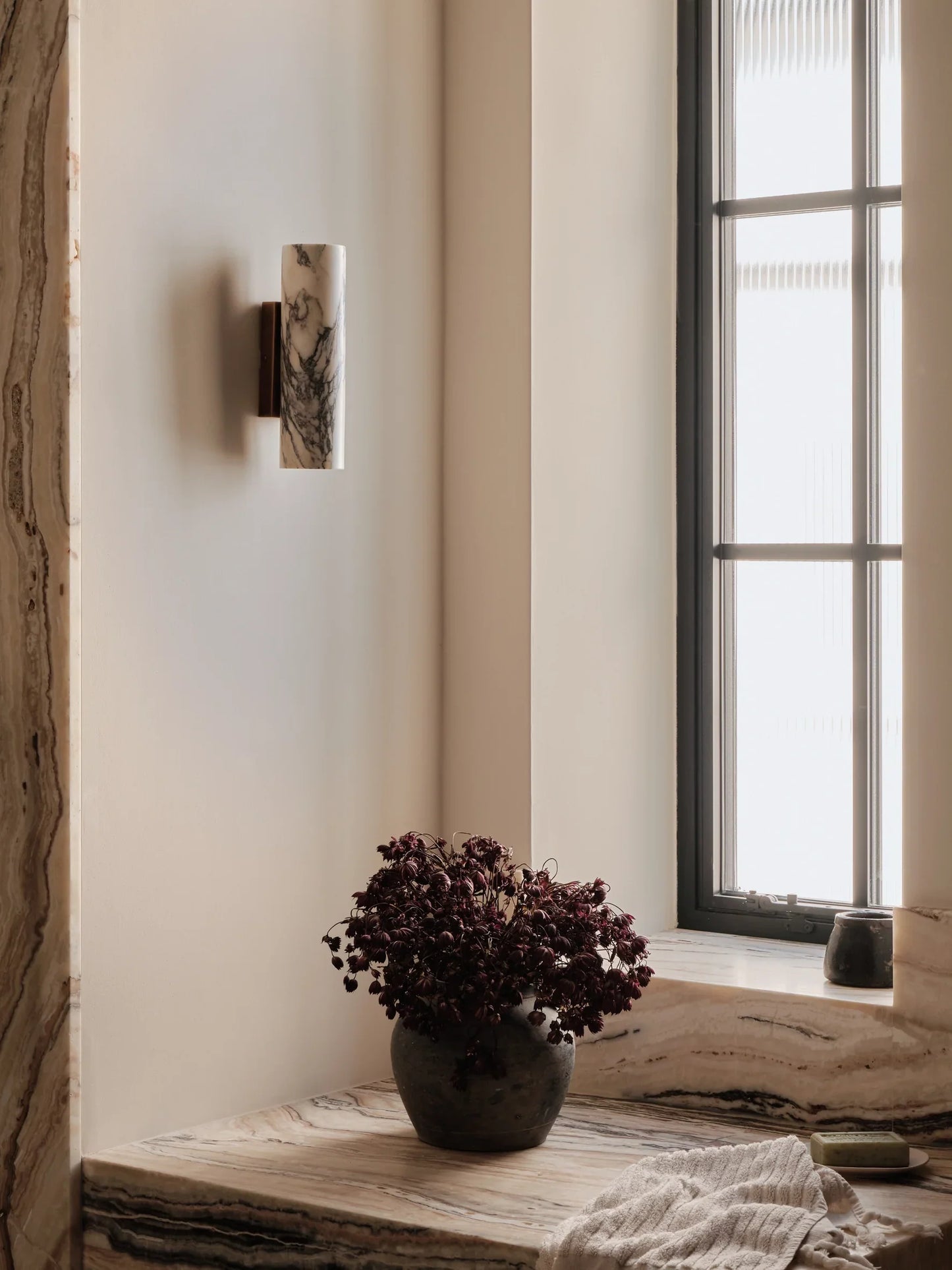 Wandlamp Marmer Up Down Design G9 LED Badkamer Wandlamp Natuursteen