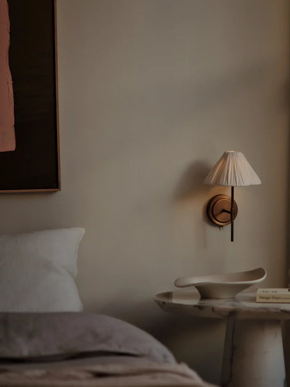 Wandlamp Linnen Bloem Design Messing G9 Wandlamp Slaapkamer Bedlamp