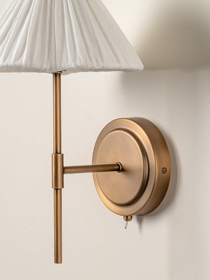 Wandlamp Linnen Bloem Design Messing G9 Wandlamp Slaapkamer Bedlamp