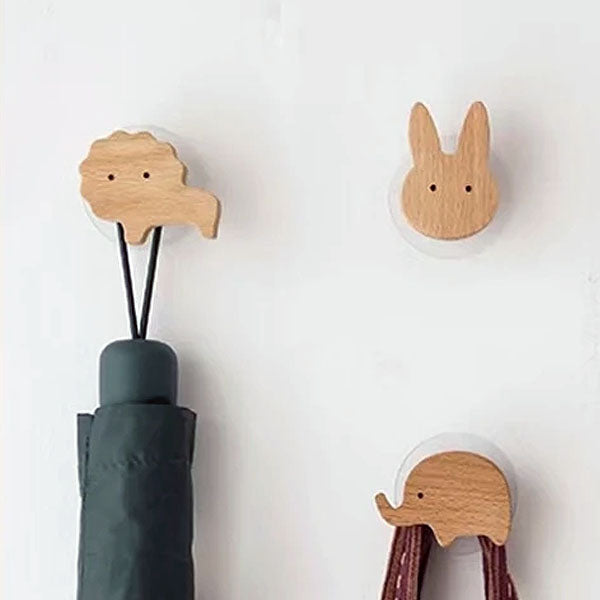 Wandhaken Hout Dieren Zelfklevend Kinderkamer Kapstokhaak Scandinavisch Design Kapstokhaakjes Muur Decoratie