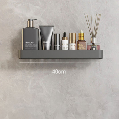 Wandrek Badkamer Metaal 30cm Grijs Wandplank Douche Shampoo Rek Opbergplank Muurrek Badkamer Accessoires Organizer