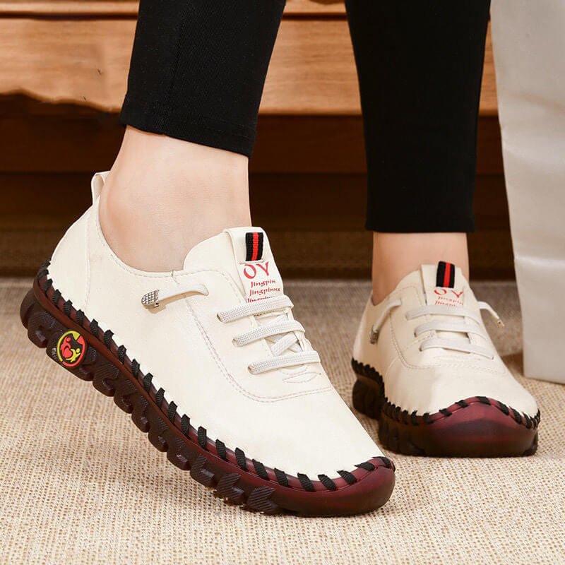 Comfortabele Platte Dames Loafer met Voetboogsteun en Orthopedische Zool