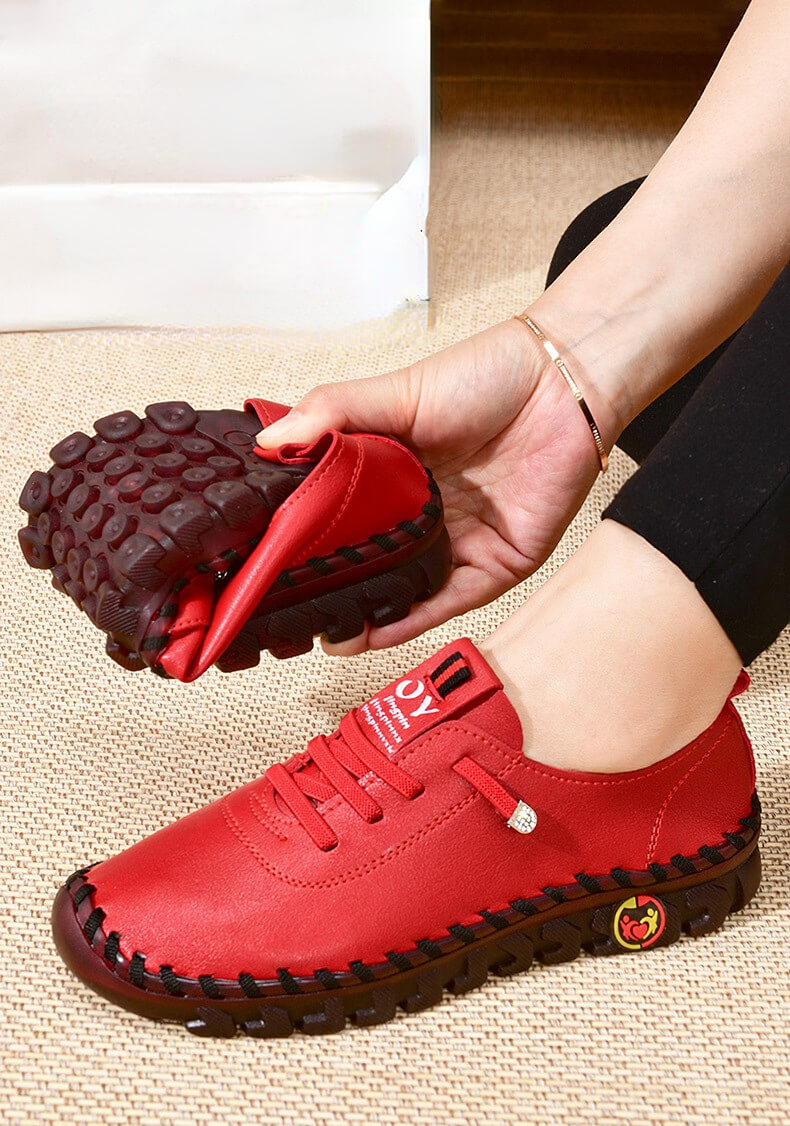 Comfortabele Platte Dames Loafer met Voetboogsteun en Orthopedische Zool