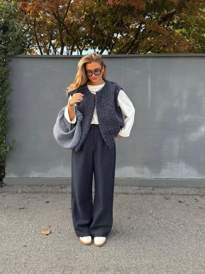 Warm Mohair Vest voor Vrouwen Luxe Zacht