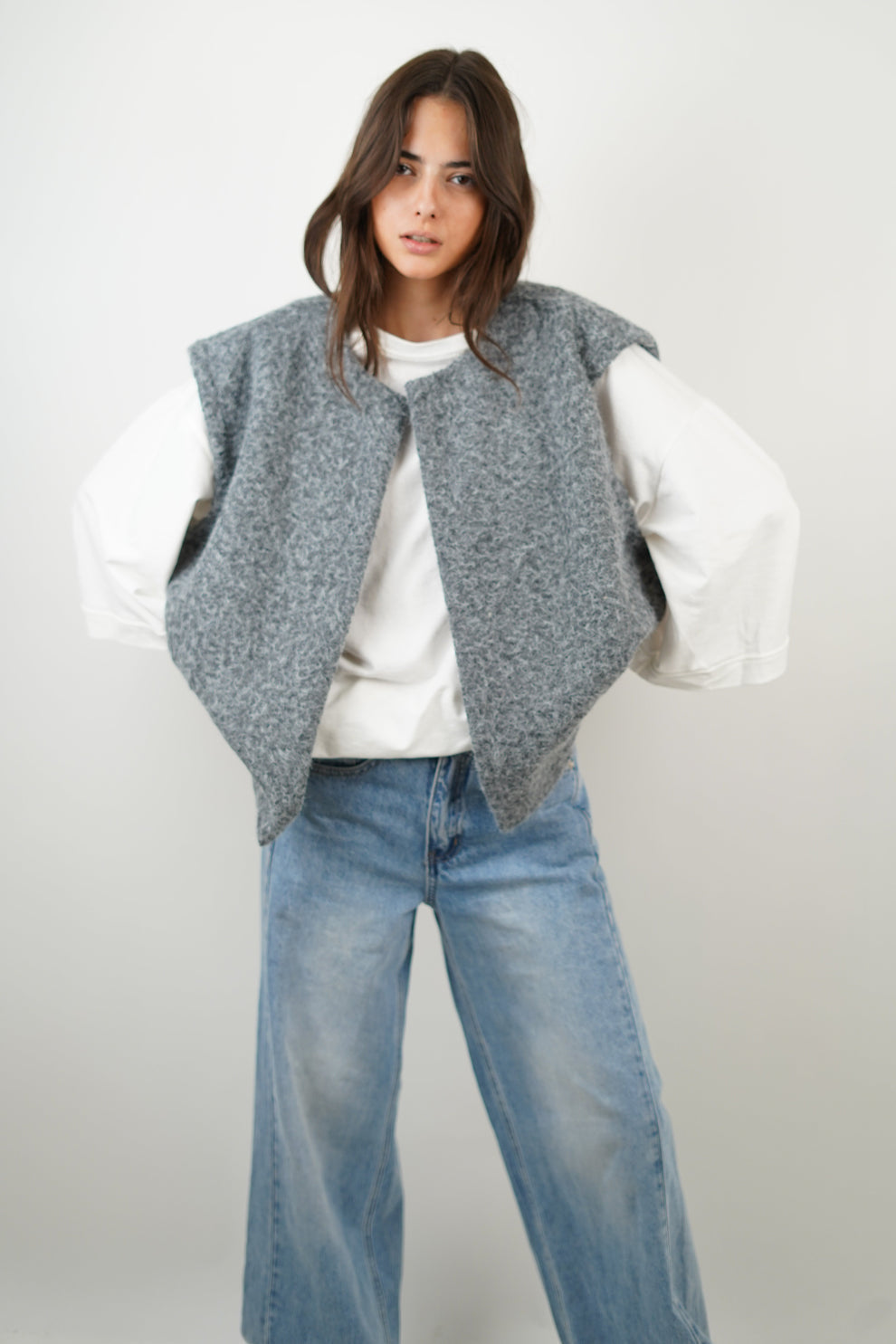 Warm Mohair Vest voor Vrouwen Luxe Zacht