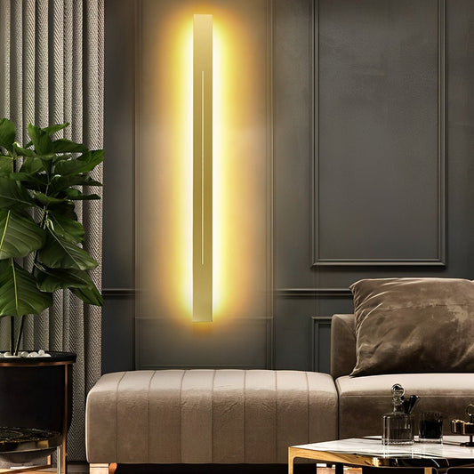 Wandlamp LED Strip Zwart IJzer Acryl Woonkamer Slaapkamer Lineair 60cm 80cm 100cm 120cm 3 Kleurmodi Minimalistisch Spiegel Accent