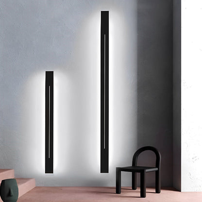 Wandlamp LED Strip Zwart IJzer Acryl Woonkamer Slaapkamer Lineair 60cm 80cm 100cm 120cm 3 Kleurmodi Minimalistisch Spiegel Accent
