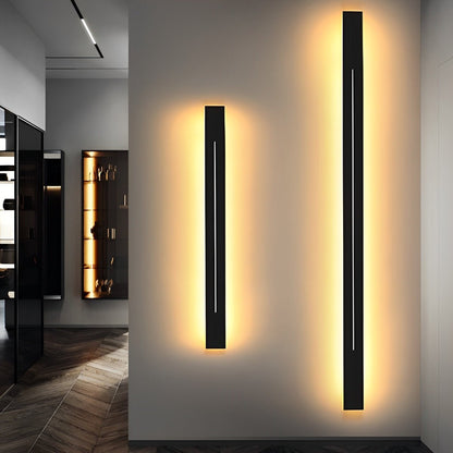 Wandlamp LED Strip Zwart IJzer Acryl Woonkamer Slaapkamer Lineair 60cm 80cm 100cm 120cm 3 Kleurmodi Minimalistisch Spiegel Accent