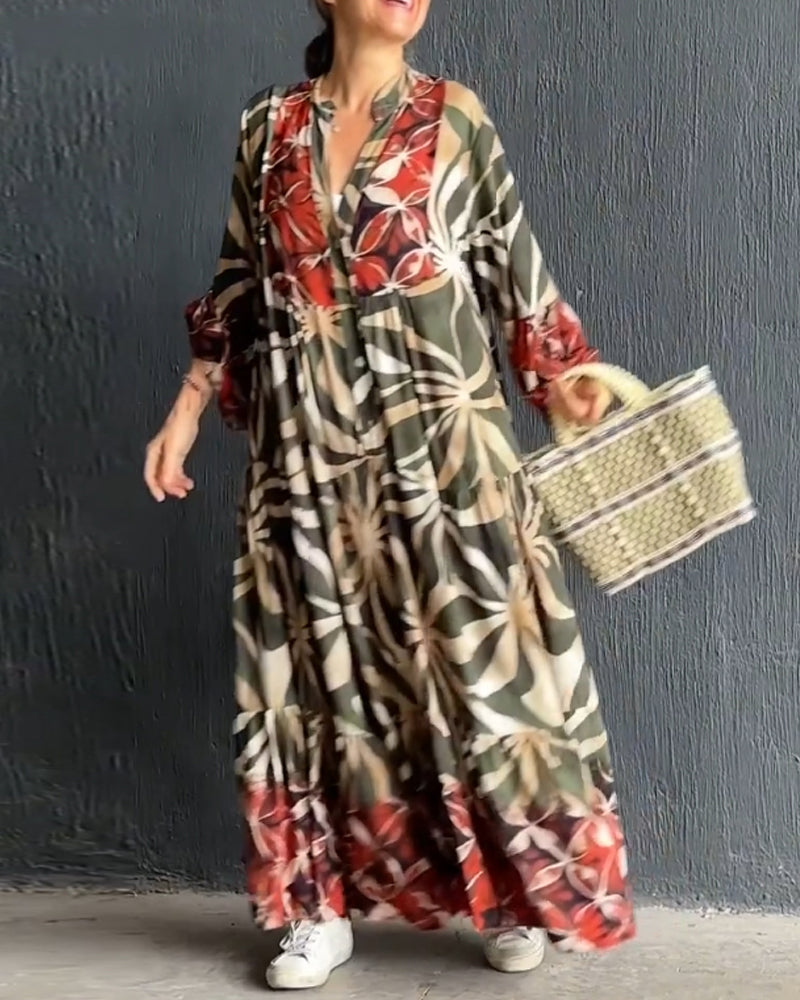 Zomerjurk Bedrukt Loose Fit Jurk voor Vakantie - StudioMarella