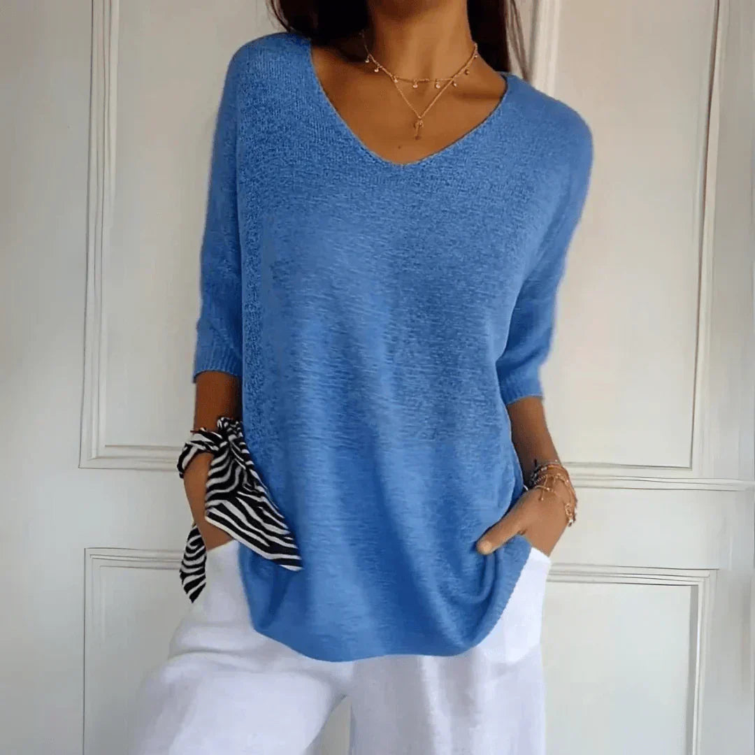 Vrouwelijke Elegant Blouse met Relaxed Fit