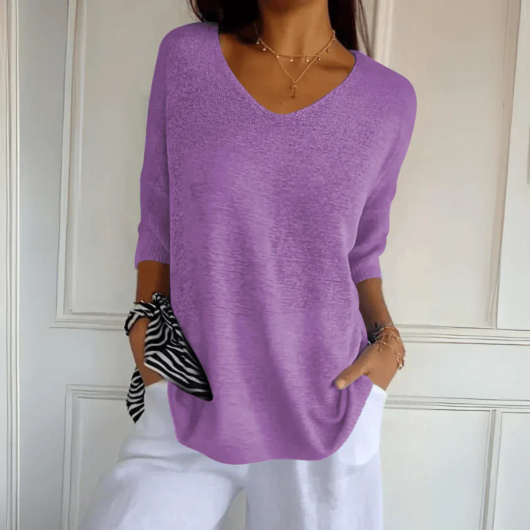 Vrouwelijke Elegant Blouse met Relaxed Fit