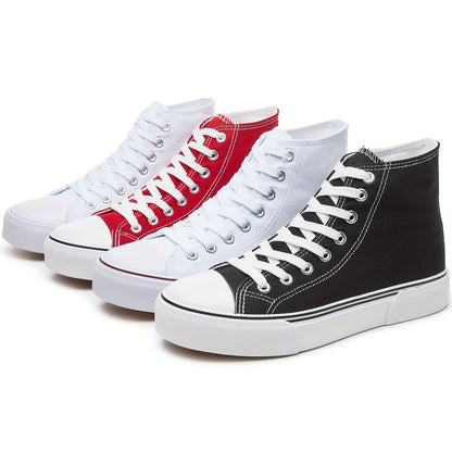 Canvas Sneakers Effen Kleur Rubberen ZoolComfortabel - StudioMarella