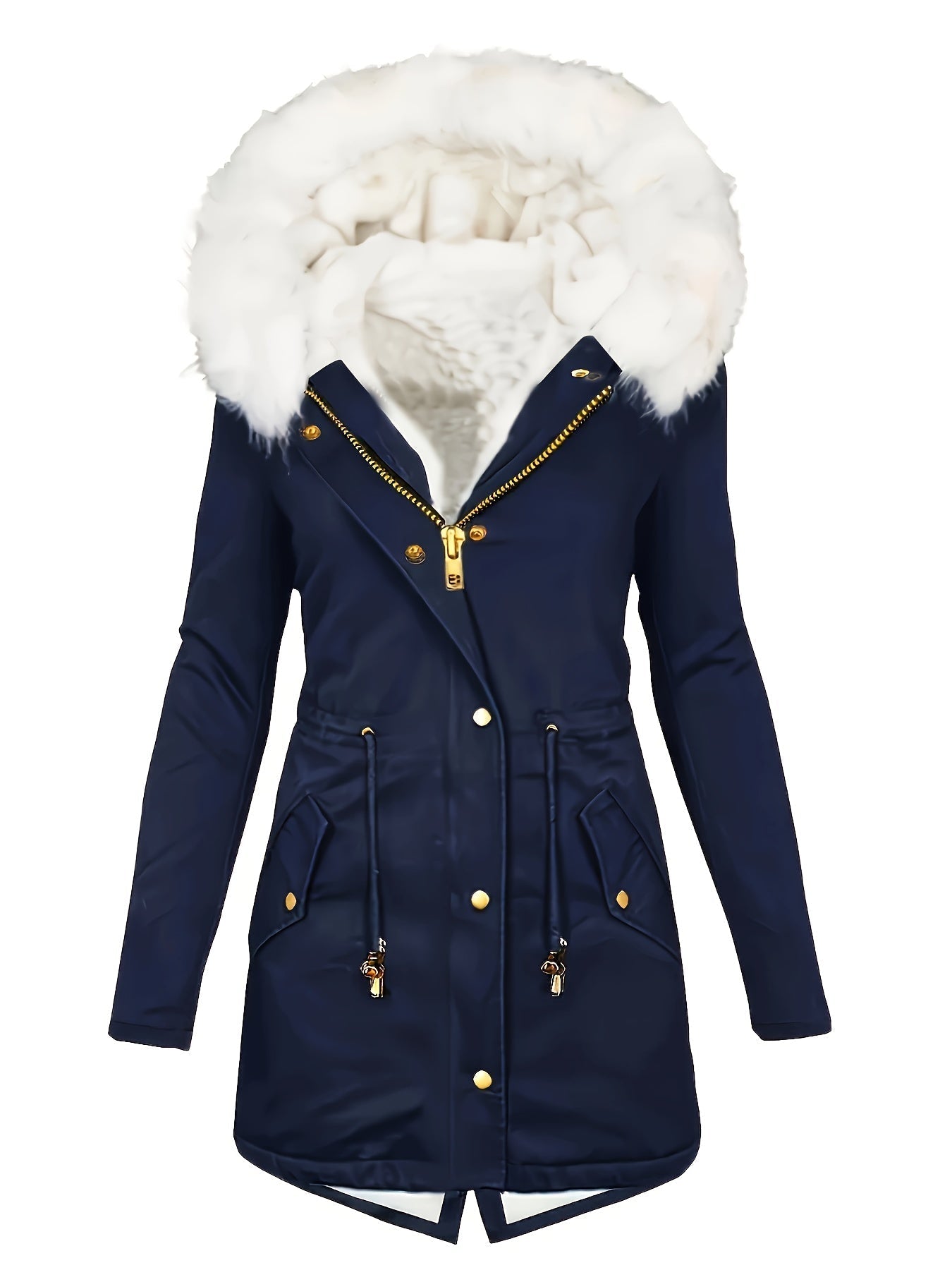Jas met Capuchon en Nepbont Zacht Casual Design - StudioMarella