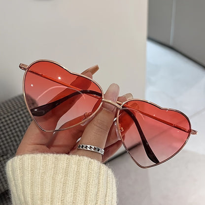 Roze Hartvormige Zonnebril voor Dames - StudioMarella