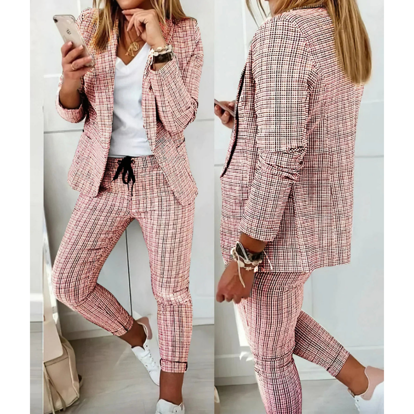 Damespak Blazer Broek Klassieke Zakelijke Outfit - StudioMarella