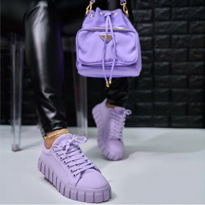 Dames Sneakers Rubberen Zwart Comfortabel - StudioMarella