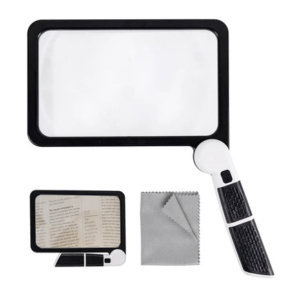 Opvouwbare led loep met verlichting voor lezen, hobby’s en precisiewerk
