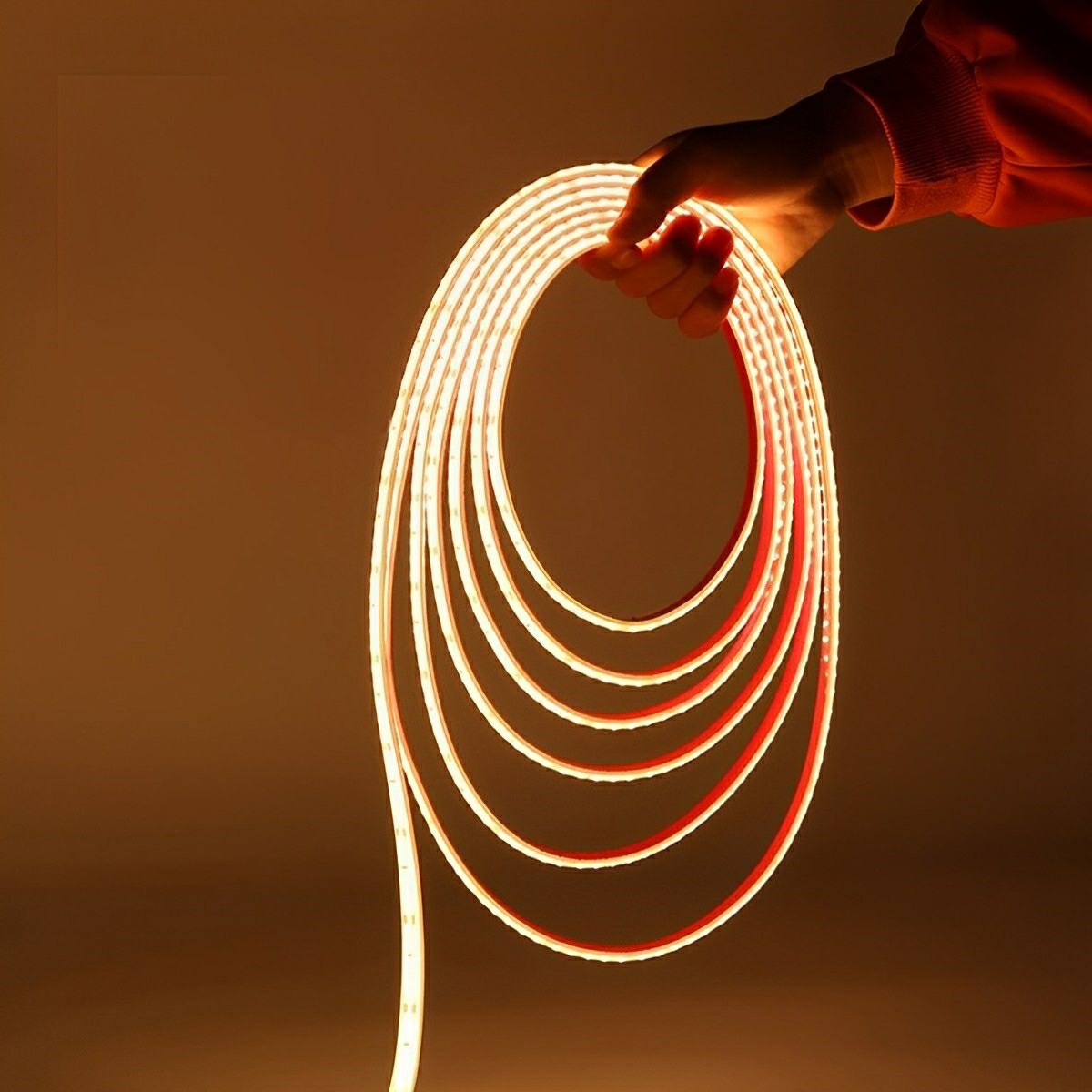 LED Inbouw Strips Buiten Siliconen IP68 24V Warm Wit Tuin Trap Pad Vijver Flex Lichtstrip Opbouw Waterdicht