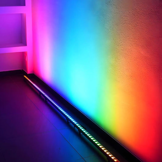 LED Wall Washer RGB Aluminium 24V IP65 Gevel Tuin Wandlamp Lichtbalk Kleur Dimbaar Buiten Accentverlichting Villa