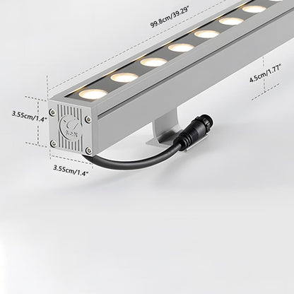 LED Wall Washer RGB Aluminium 24V IP65 Gevel Tuin Wandlamp Lichtbalk Kleur Dimbaar Buiten Accentverlichting Villa