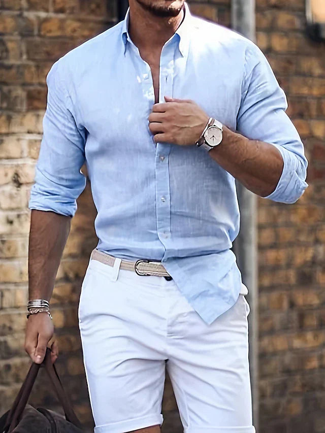 Heren Overhemd Slim Fit Stijlvol Modern Design