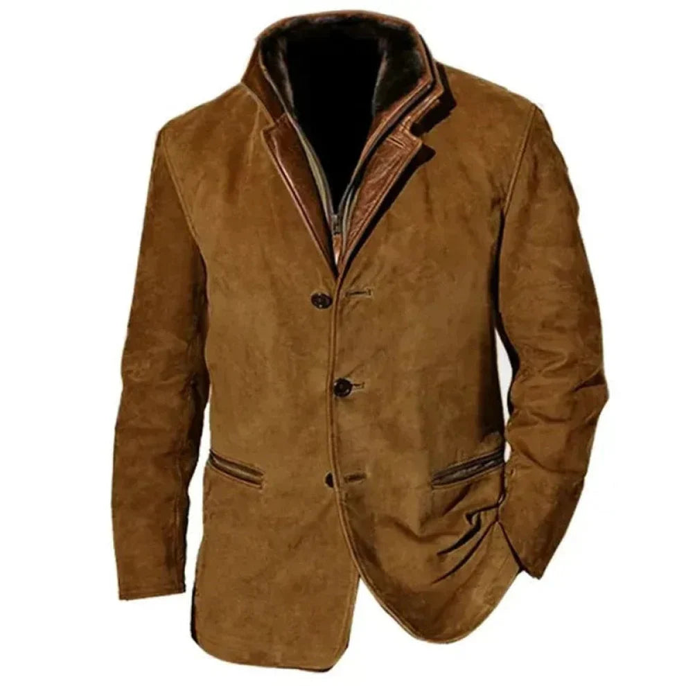 Heren Vintage Tussenjas Klassiek Getailleerd Model