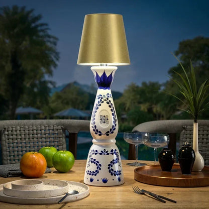 Draadloze Flessenlamp Warmwit LED Tafellamp Oplaadbaar USB Sfeerverlichting Decoratief Nachtlampje Romantisch