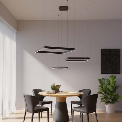 Moderne design hanglamp met zwevende vierkante vormen – Levora