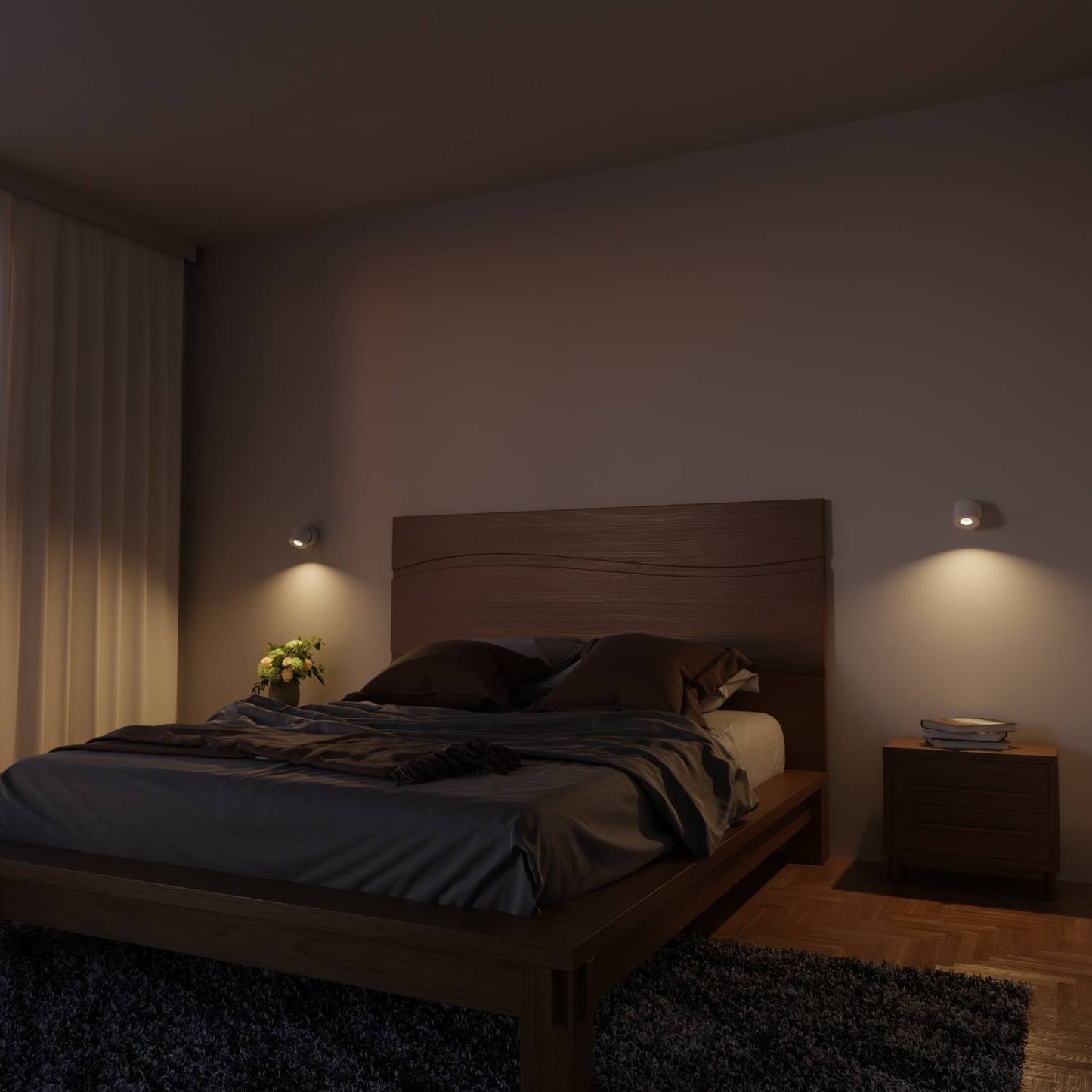 Verstelbare plafondlamp met draaibare lichtkop en warm 2700k licht