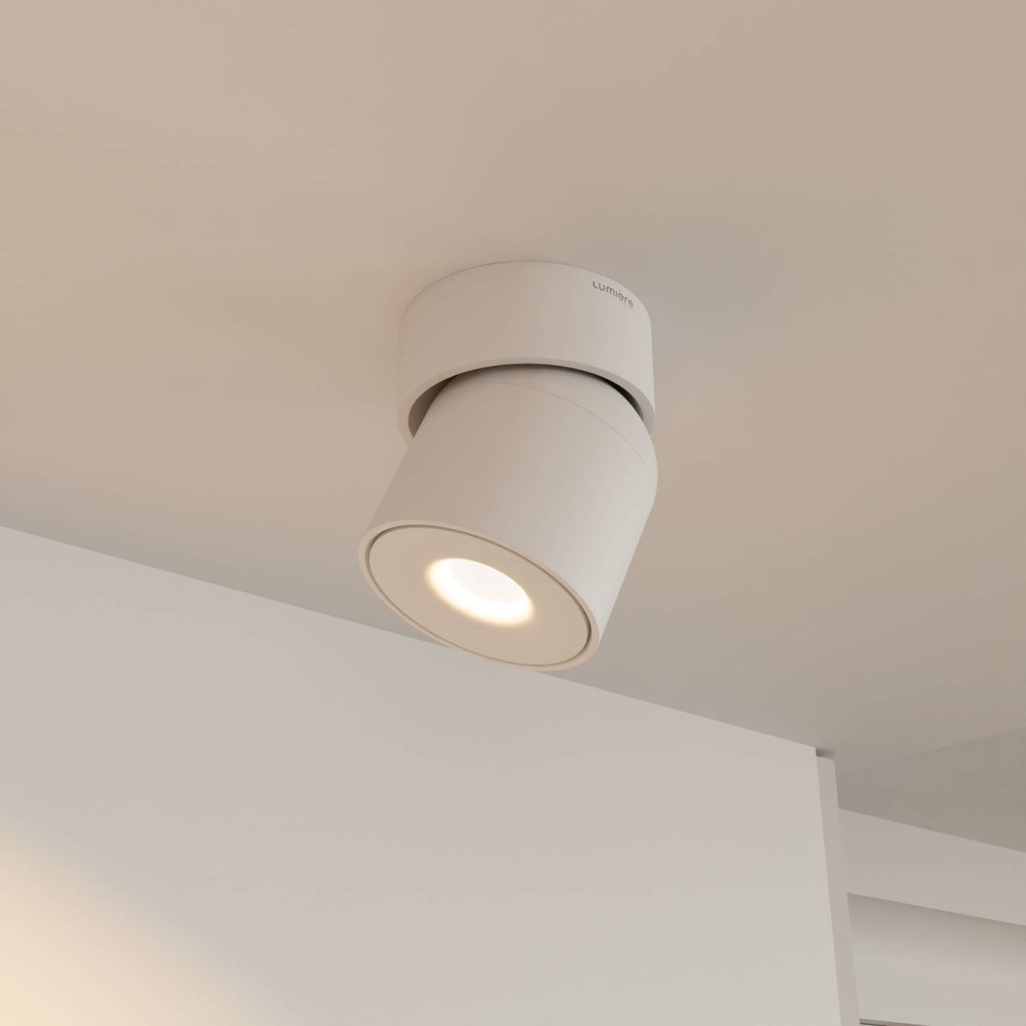 Verstelbare plafondlamp met draaibare lichtkop en warm 2700k licht