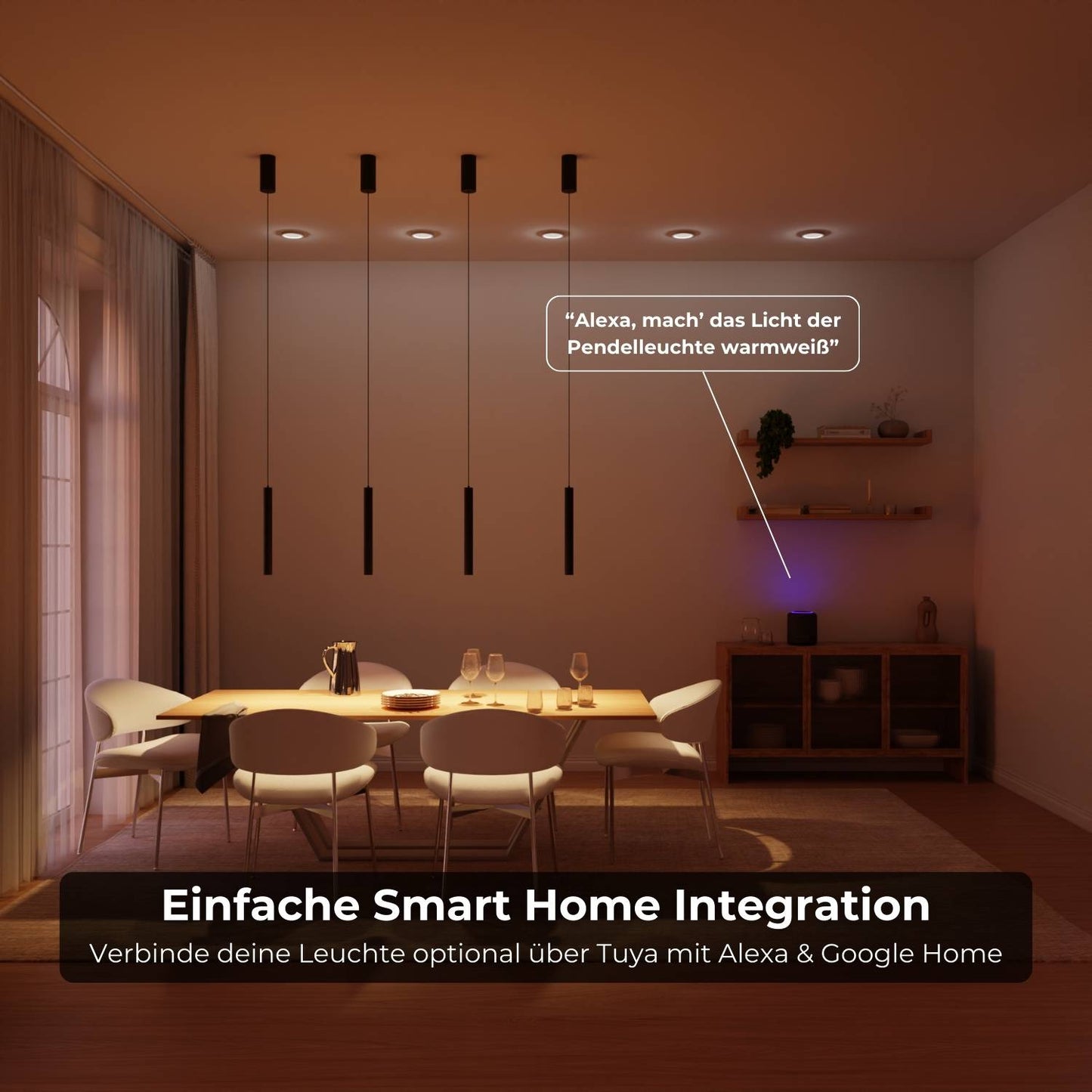 Luxe design hanglamp voor keuken en slaapkamer – Novaro