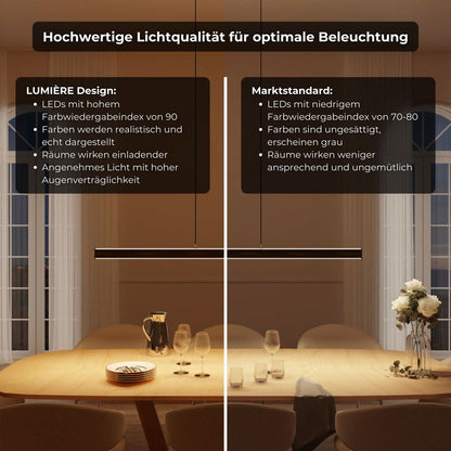 Extra warme design hanglamp 2200K met indirecte verlichting