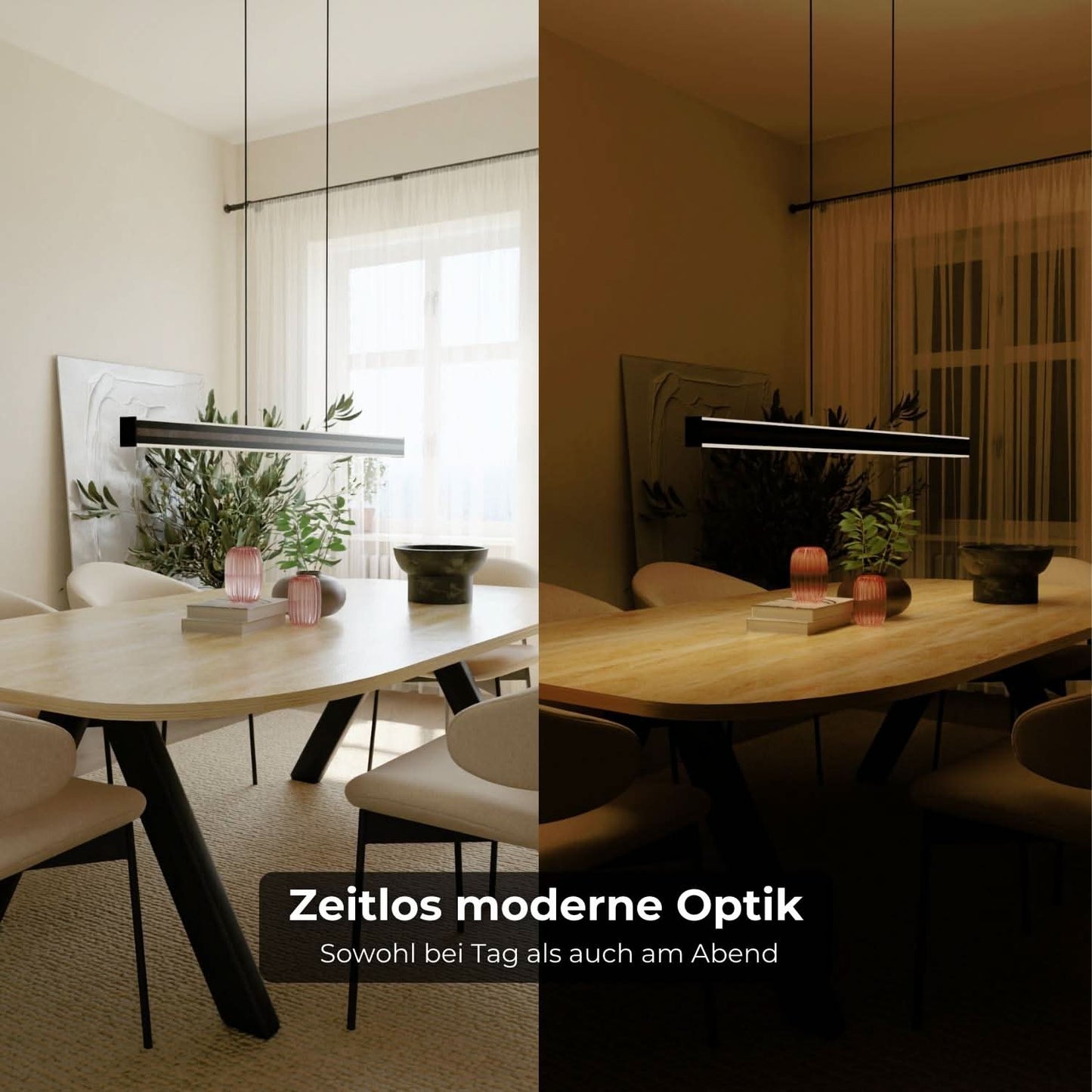Extra warme design hanglamp 2200K met indirecte verlichting