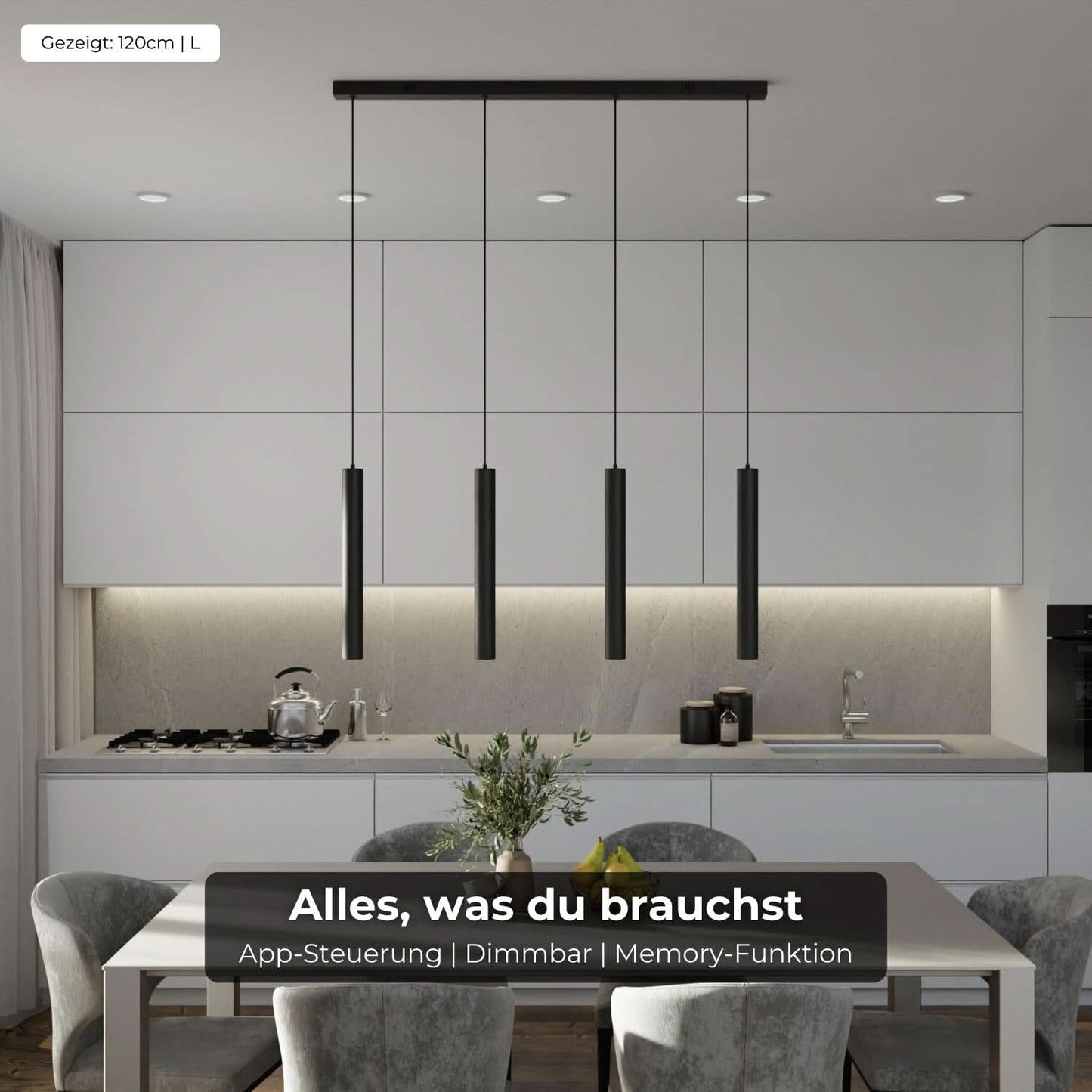 Moderne design hanglamp met verstelbare lichtkoppen