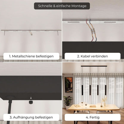 Moderne design hanglamp met verstelbare lichtkoppen