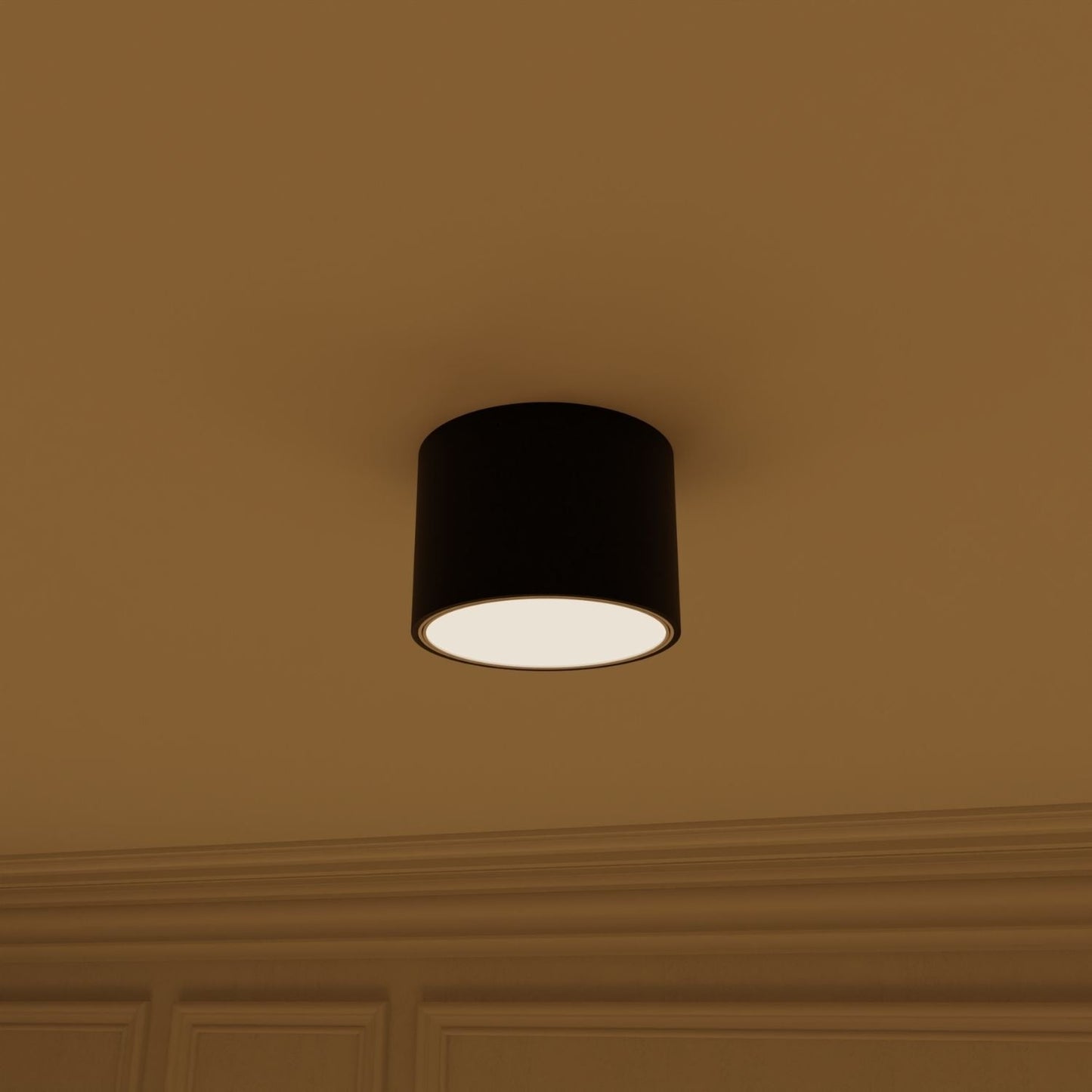 Verstelbare led plafondlamp met gericht warm 2700k licht voor hal keuken en woonkamer