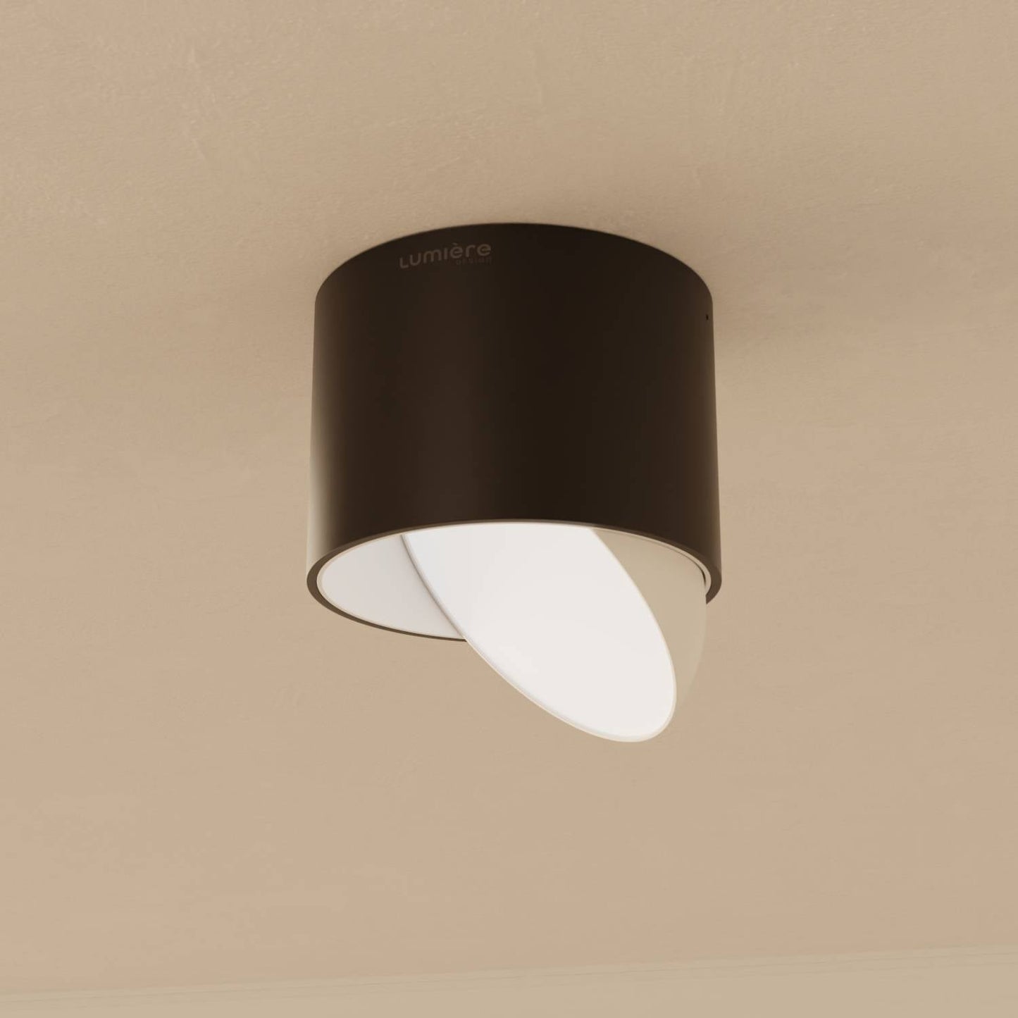 Verstelbare led plafondlamp met gericht warm 2700k licht voor hal keuken en woonkamer