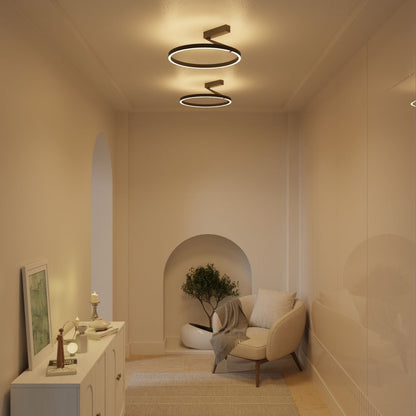 Plafondlamp met up & downlight en warm 2700K licht – Noira