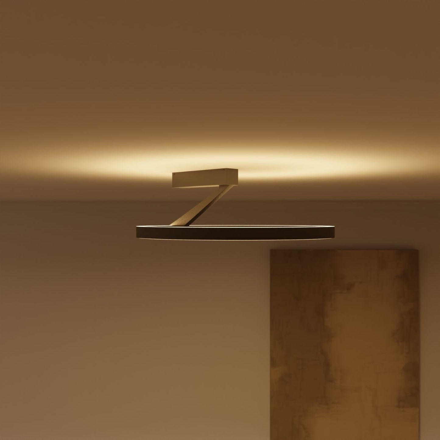 Plafondlamp met up & downlight en warm 2700K licht – Noira