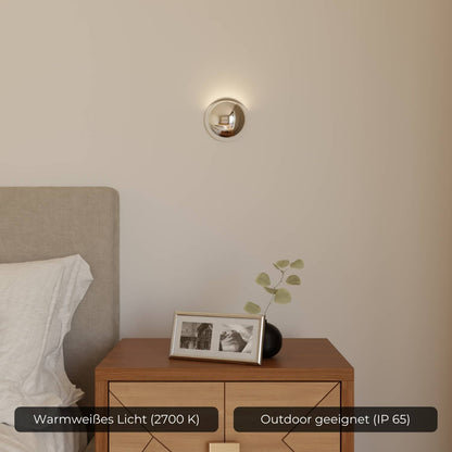 Moderne wandlamp met indirect licht en ip65 bescherming voor binnen en buiten