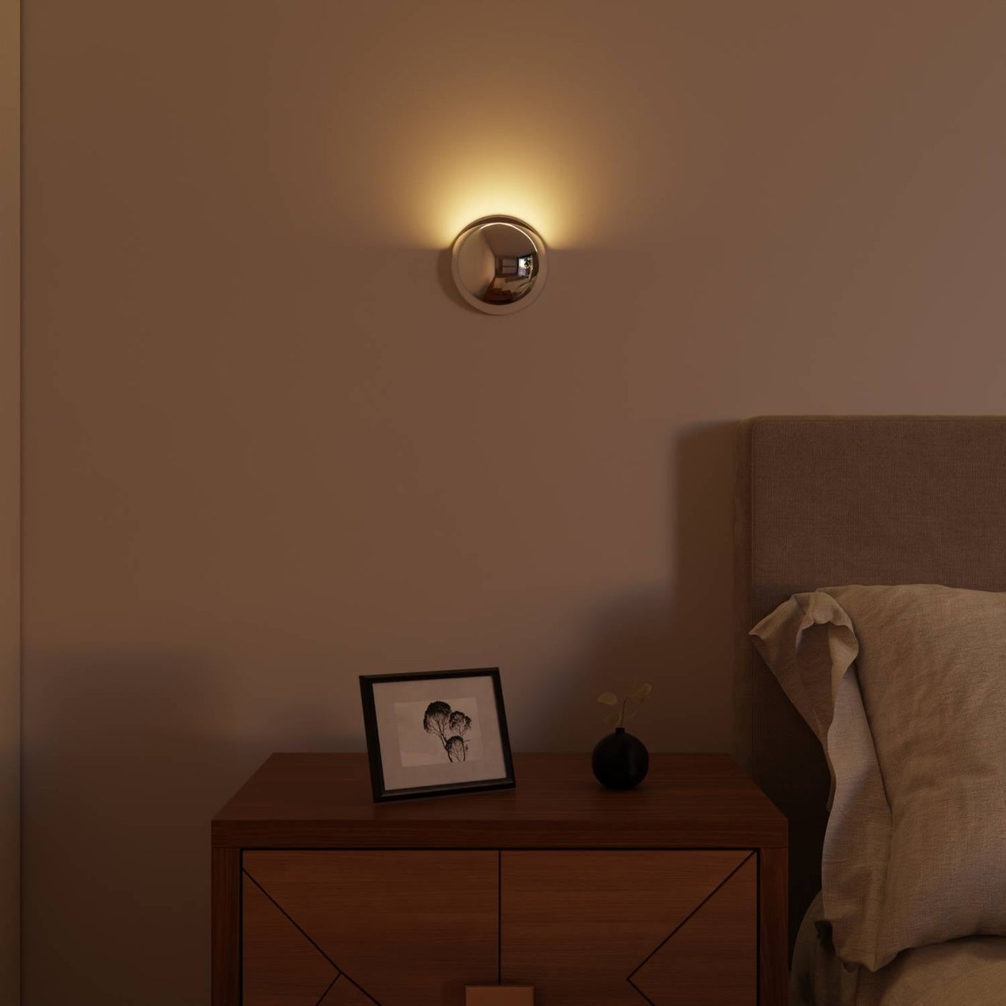 Moderne wandlamp met indirect licht en ip65 bescherming voor binnen en buiten