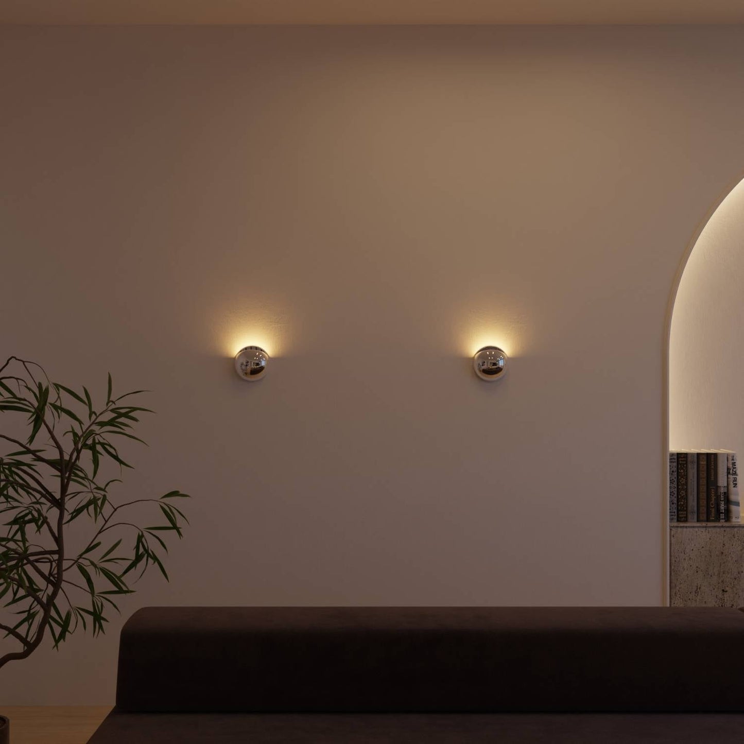 Moderne wandlamp met indirect licht en ip65 bescherming voor binnen en buiten