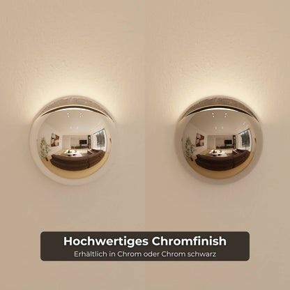 Moderne wandlamp met indirect licht en ip65 bescherming voor binnen en buiten