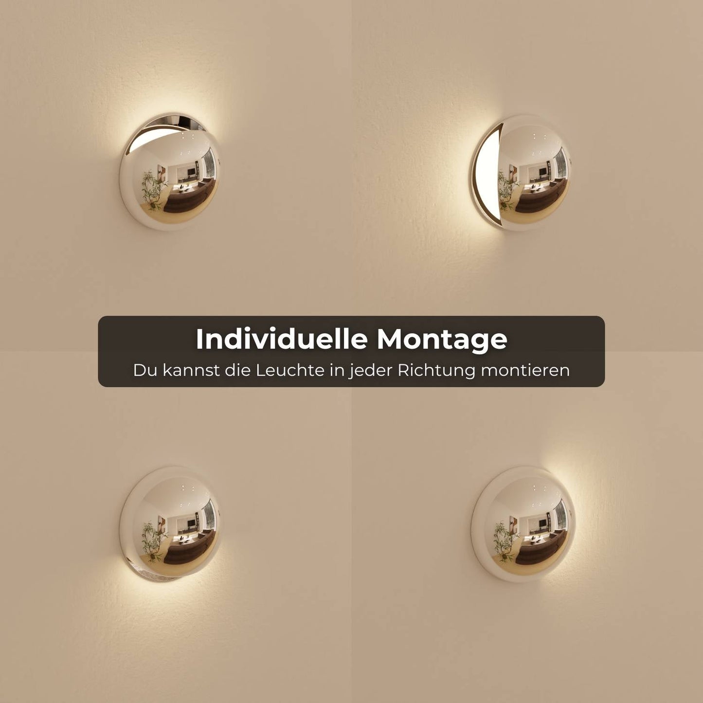 Moderne wandlamp met indirect licht en ip65 bescherming voor binnen en buiten