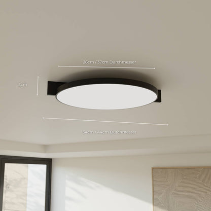Plafondlamp met warm 2700k licht voor rustige en gelijkmatige sfeerverlichting