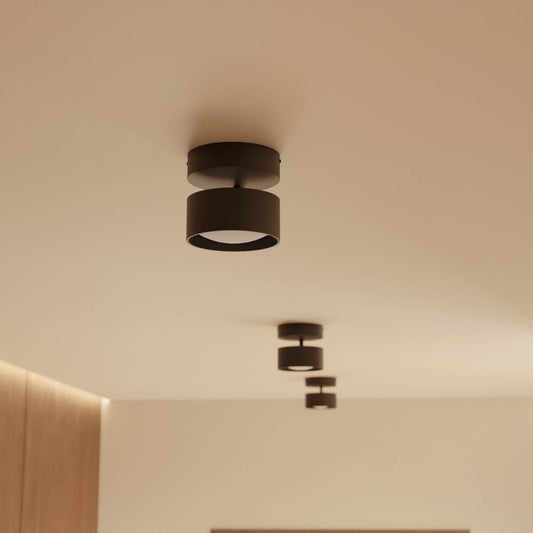 LED Plafondlamp Cilinder Up Downlight Aluminium Zwart Wand- en Plafondverlichting Moderne Verlichting Gang Slaapkamer Woonkamer