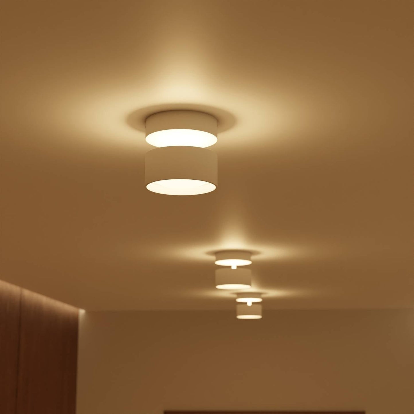 LED Plafondlamp Cilinder Up Downlight Aluminium Zwart Wand- en Plafondverlichting Moderne Verlichting Gang Slaapkamer Woonkamer
