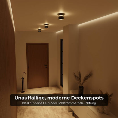 LED Plafondlamp Cilinder Up Downlight Aluminium Zwart Wand- en Plafondverlichting Moderne Verlichting Gang Slaapkamer Woonkamer