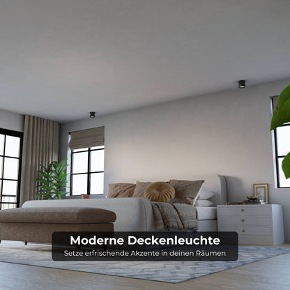 LED Plafondlamp Cilinder Up Downlight Aluminium Zwart Wand- en Plafondverlichting Moderne Verlichting Gang Slaapkamer Woonkamer
