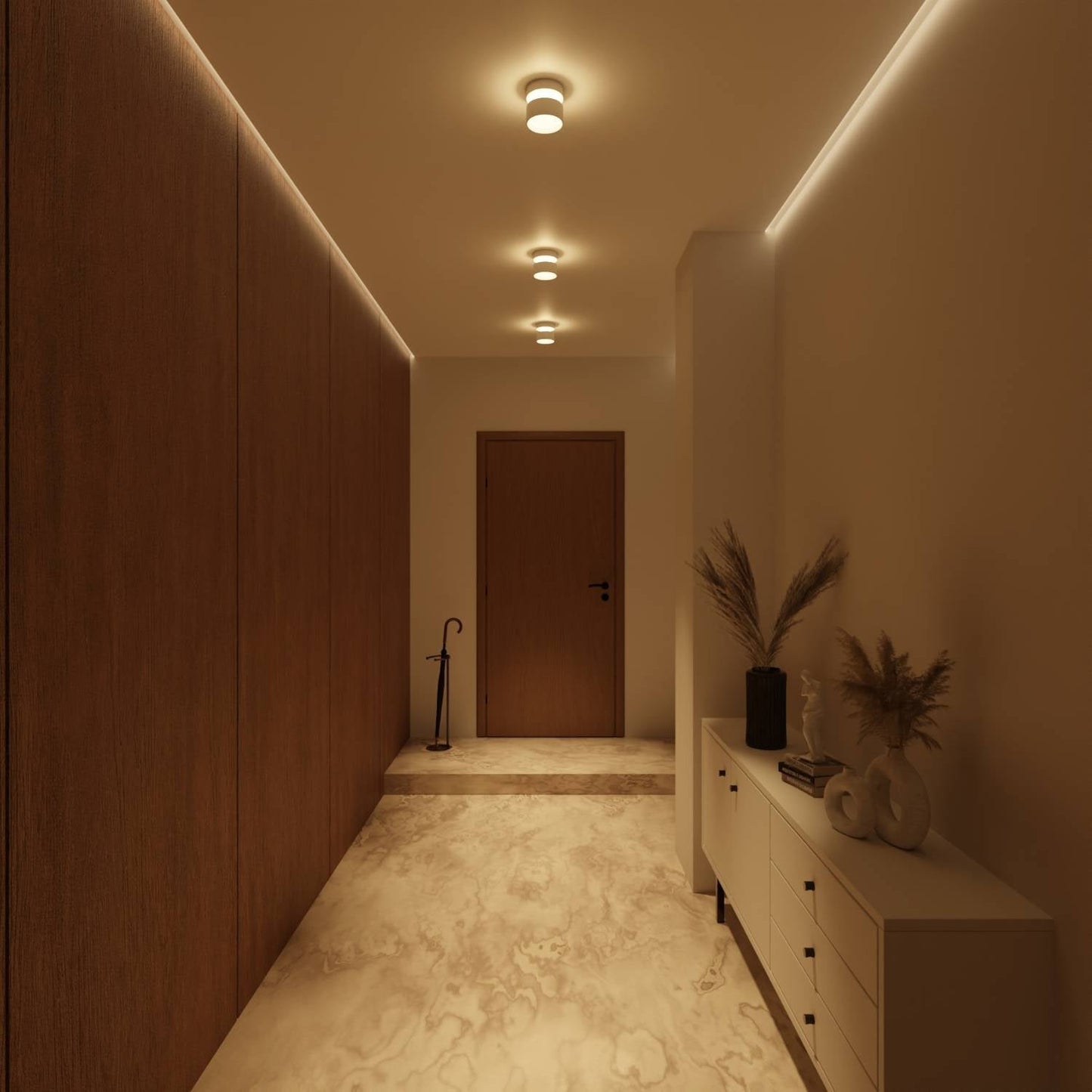LED Plafondlamp Cilinder Up Downlight Aluminium Zwart Wand- en Plafondverlichting Moderne Verlichting Gang Slaapkamer Woonkamer
